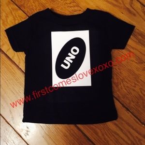Baby’s First Birthday - UNO shirt - boy girl bday